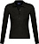Рубашка поло женская с длинным рукавом Podium 210 черная - миниатюра