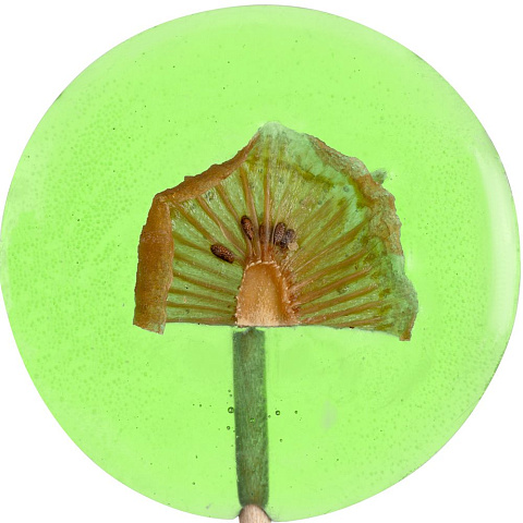 Леденец Lollifruit, зеленый с киви - рис 4.