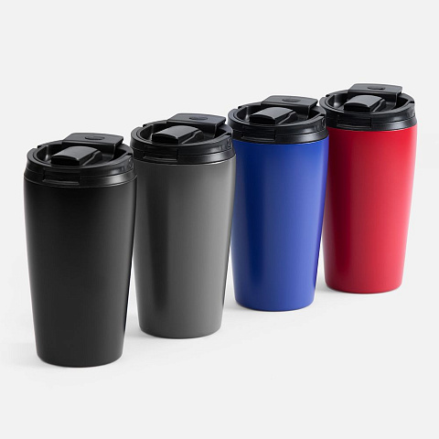 Термостакан с двумя поильниками Duetta, серый - рис 8.