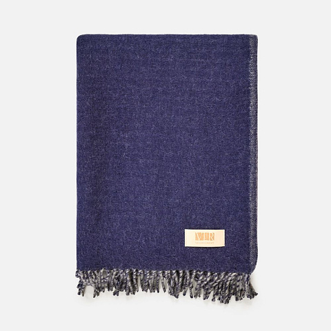 Плед Devika, синий с серым - рис 2.