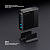 Зарядная станция 3xUSB Type-C, 2xUSB, PD, QC, 140Вт, черный, Deppa - миниатюра - рис 4.