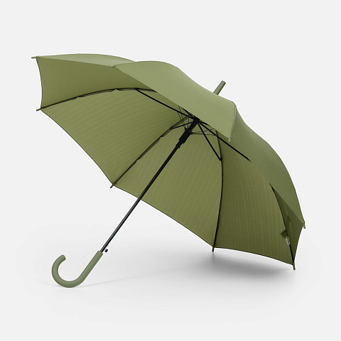 Зонт-трость Jolly Brolly, зеленый (хаки) - рис 2.