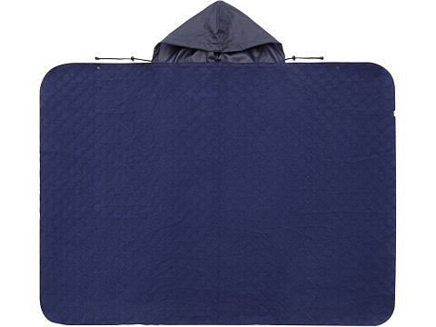 Пончо Cappy с капюшоном на липучке в мешке, темно-синий - рис 8.