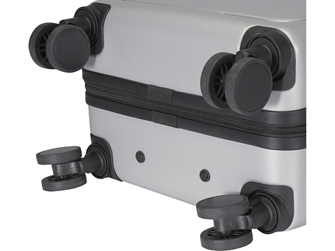 Rover Pro 20-дюймовый чемодан на колесах из материалов, переработанных согласно стандарту GRS, объемом 40 л - Серебряный - рис 8.