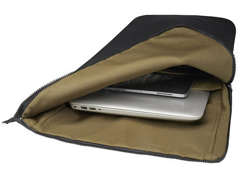 Рюкзак для ноутбука 15,6 Turner объемом 12 л со сворачивающимся верхом, изготовленный из переработанных материалов по стандарту GRS - сплошной черный - рис 6.