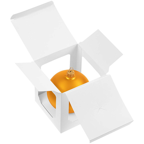 Елочный шар Gala Matt в коробке, 8,5 см, золотистый - рис 6.