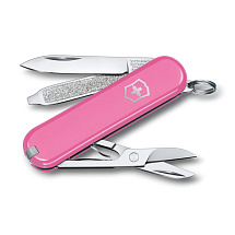 Нож-брелок VICTORINOX Classic SD Colors "Cherry Blossom", 58 мм, 7 функций, розовый