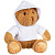Мягкая игрушка «Мишка Cuddleton» в белом худи - миниатюра - рис 3.