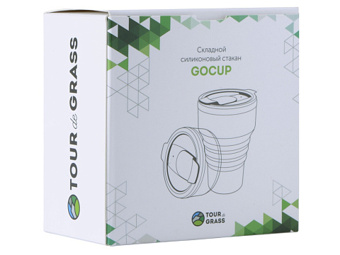 Силиконовый складной стакан GoCup, индиго - рис 7.