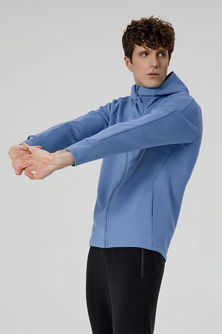 Куртка с капюшоном унисекс Begi, синяя - рис 12.