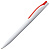 Ручка шариковая Pin, белая с красным - миниатюра - рис 3.