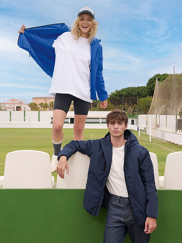 Куртка софтшелл с капюшоном мужская Falcon Men, синяя - рис 7.