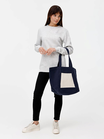 Шопер Shophop, синий с неокрашенным - рис 8.