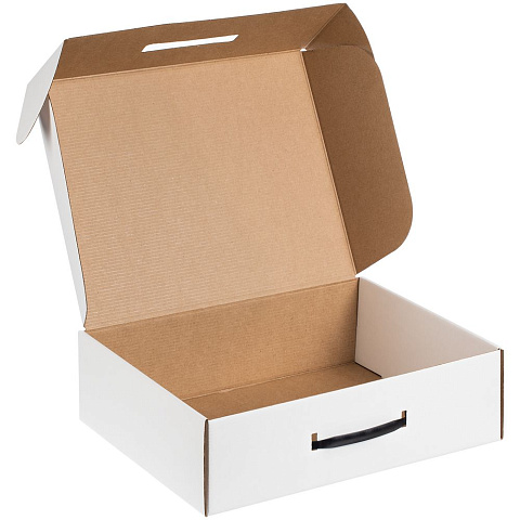 Коробка самосборная Light Case, белая, с черной ручкой - рис 3.