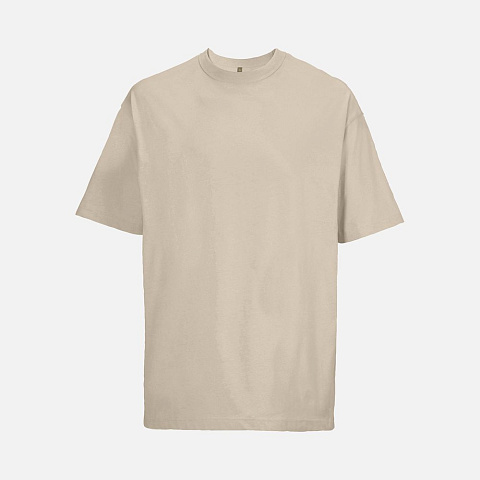 Футболка оверсайз мужская Boxy Men, бежевая (льняная) - рис 2.