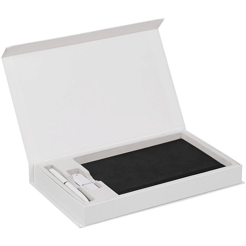 Коробка Horizon Magnet под ежедневник, флешку и ручку, белая - рис 3.