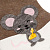 Новогодний носок для подарков "Мышка" - миниатюра - рис 4.
