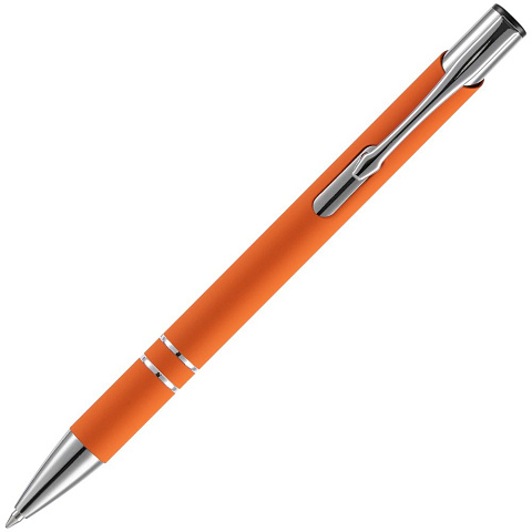 Ручка шариковая Keskus Soft Touch, оранжевая - рис 4.