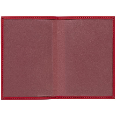 Обложка для паспорта Shall, красная - рис 4.