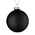 Елочный шар Finery Matt, 10 см, матовый черный - миниатюра