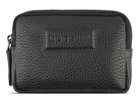 Ключница BUGATTI Elsa, с защитой данных RFID, чёрная, воловья кожа/полиэстер, 11х2х7 см - рис 2.