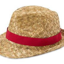 Pricus соломенная шляпа - Красный / Натуральный