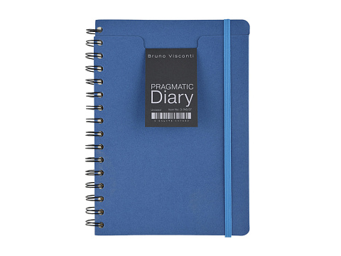 Ежедневник недатированный на гребне А5 Pragmatic, синий (Р) - рис 2.