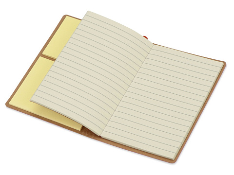 Блокнот А6 Write and stick с ручкой и набором стикеров, красный - рис 3.