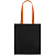 Холщовая сумка BrighTone, черная с оранжевыми ручками - миниатюра - рис 4.