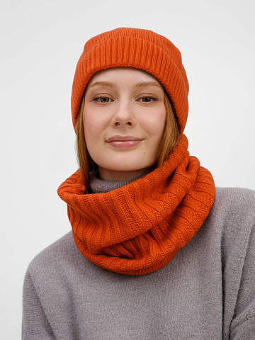 Шапка ComFleece, темно-оранжевая (кирпичная) - рис 7.