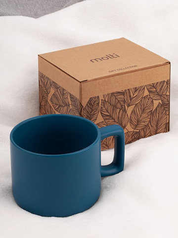 Чашка Jumbo в коробке матовая, морская волна - рис 5.