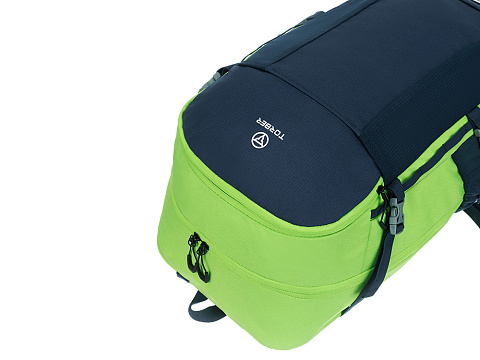 Туристический рюкзак TORBER КЕМПИНГ, синий/салатовый, полиэстер, 36 х 54 х 16 см - рис 7.
