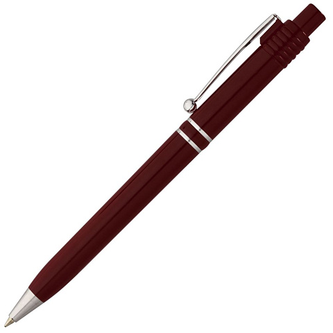 Ручка шариковая Raja Chrome, бордовая - рис 3.