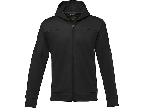 Мужская спортивная трикотажная куртка Nubia на молнии, черный - рис 2.