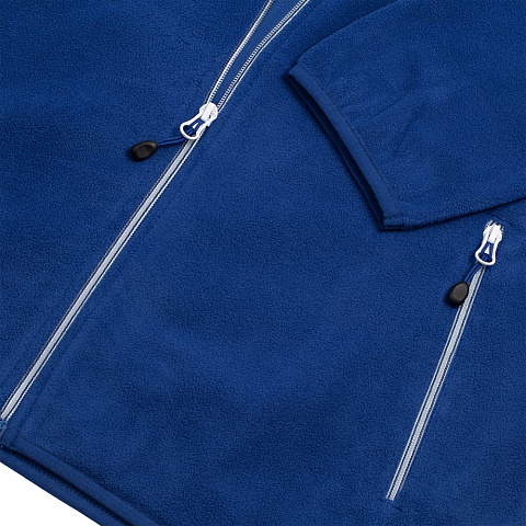 Куртка флисовая мужская Twohand, синяя - рис 4.