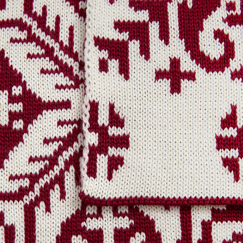 Шарф Wintertude M, красный с белым - рис 5.