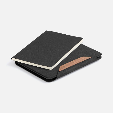 Папка с блокнотом Firmans Mini, черная - рис 7.