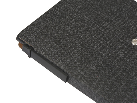 Блокнот А6 Write and stick с ручкой и набором стикеров, черный - рис 5.