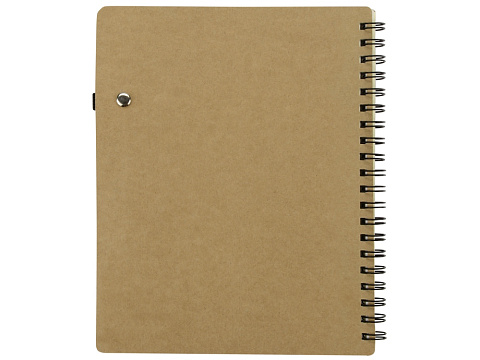 Блокнот Дейзи с ручкой, крафт/черный - рис 6.