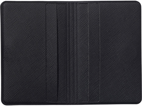 Футляр-книжка на 4-е карты с RFID Favor, черный - рис 3.