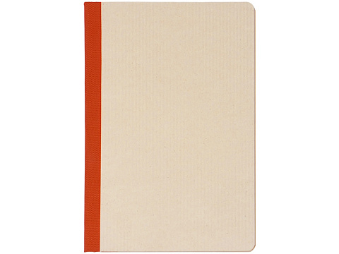 Блокнот А5 из переработанного тростника и RPET Adiantum, 80 листов, гибкая обложка, красный - рис 2.