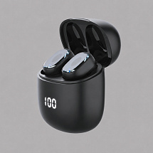 Беспроводные наушники с микрофоном Air Buds Pro, TWS, BT 5.3, LED, 300 мАч, черный, Deppa