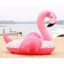 Надувной круг Розовый фламинго 150х105см