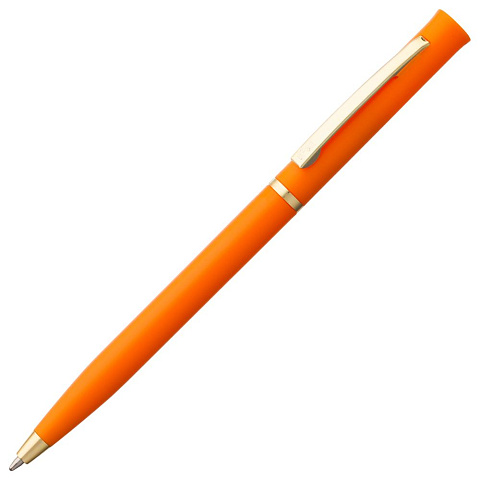 Ручка шариковая Euro Gold, оранжевая - рис 2.