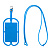 Картхолдер с креплением для телефона, синий - миниатюра - рис 3.