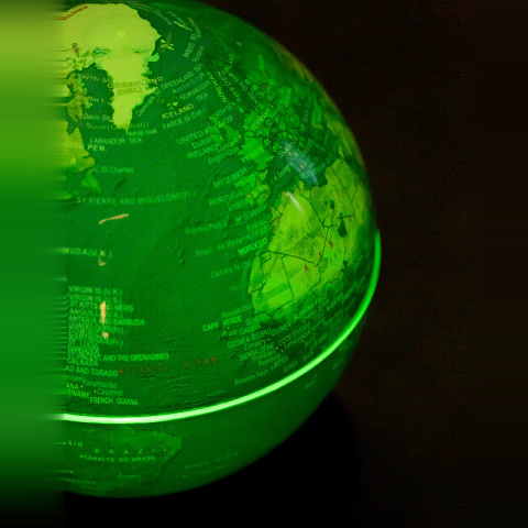 Левитирующий светящийся глобус D14 см с автоматическим подъемом - рис 5.