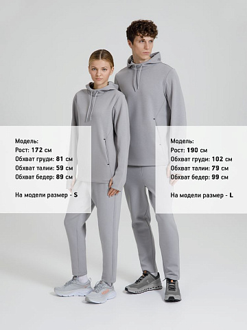 Худи унисекс Begi ver.2, серое - рис 8.