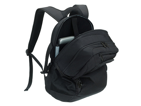 Рюкзак TORBER МЕГАПОЛИС с отделением для ноутбука 16, чёрный, полиэстер, 47 х 34 x 28 см - рис 10.