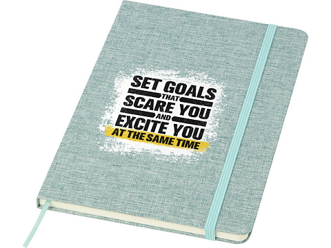 Ramona хлопковый блокнот формата А5 - Зеленый яркий - рис 4.