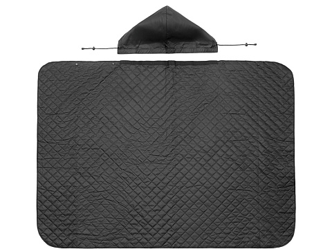 Пончо Cappy с капюшоном на липучке в мешке, черный - рис 9.